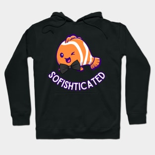 Sofishticated fish in a bow tie Hoodie